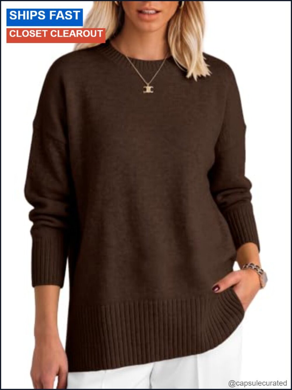 Oversized Batwing Sweater Womens Loose Fit Pullover Fall Winter Tunic